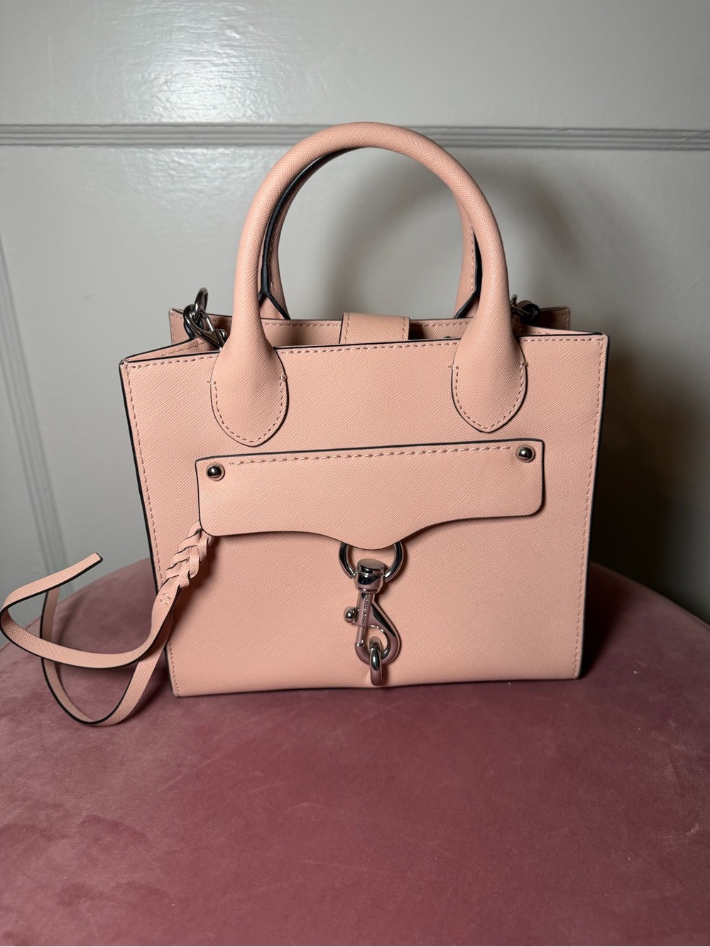 Rebecca Minkoff Blush Pink Mini Leather Satchel